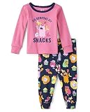 The Children's Place Baby Girls' and Toddler Long Sleeve Top and Pants Snug Fit 100% Cotton 2 Piece Pajama...
