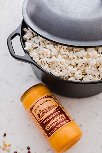 Amish Country Popcorn | Coconut Oil | Vegan, Tree Nut and Peanut Free | Old Fashioned, Non-GMO and Gluten Free (15 oz)