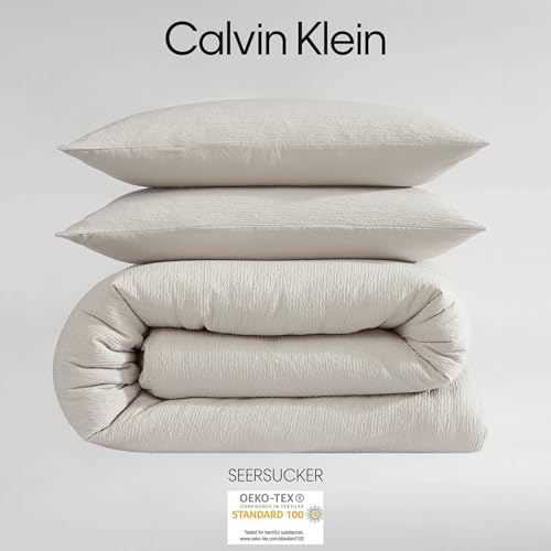 Housse de couette Calvin Klein 3 pièces lit double texture douce - 7