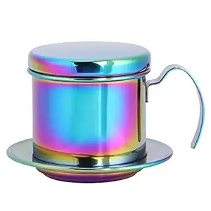 Durable Compact Easy Cleaning Coffee Drip Filter, Coffee Pot, Removable Travel Work Camping Home(Colorful)