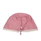 Yardenfun Forro de Cesta Tejida - Forro de Tela de Repuesto - Inserto de Tela Lavable - con Estampado a Cuadros para Cesta de Picnic de Mimbre Estilo rústico Bohemio