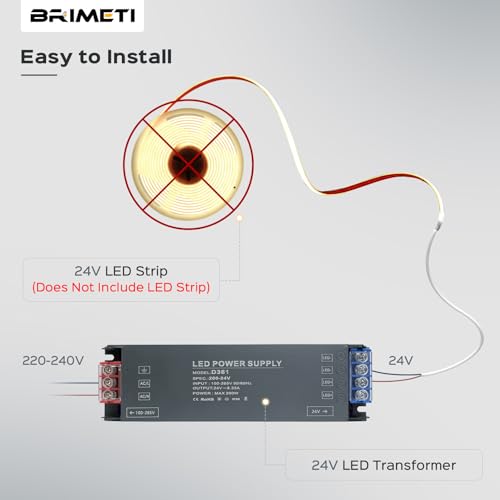 Transformateur 220V 24V LED Driver 200W convertisseur AC DC transfo - 4