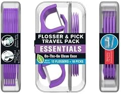 Reachs Flossers and Floss Picks Travel Pack On The Go Case 12 Mint Flossers 10 Floss Picks 2