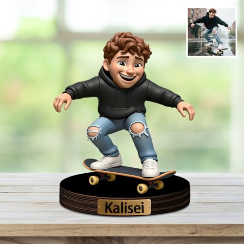 XIAO.Z Custom Winter Sport Snowboarding Player Photo Cartoon Style Desktop