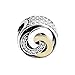 Produktbild COOLTASTE 2017 Feder miteinander verbundene Kreise 925 Silber Bead DIY passend für Original Pandora Armbänder Charm-Modeschmuck