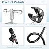 Calolin Gooseneck Microphone Stand Crab Clamp, Rotatable Microphone Clip with Flexible Arm & Clamp for Tube, Adjustable Crab Claw Mic Clamp, Universal Compatibility for Studio Stage Home #2