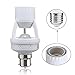 Produktbild CALALEIE AC110-240V B22 bis E27 LED PIR Infrarot Bewegungsmelder Schraubsockel Lampenfassung Schaltersockel LED-Lichtwerkzeugzubehör
