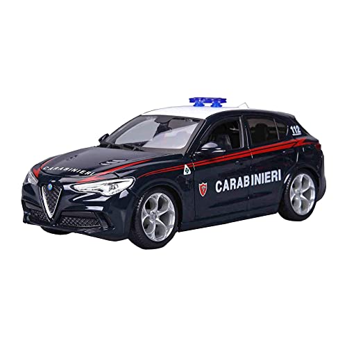 Alfa Romeo Stelvio Carabiinieri 1:24 – Burago – Forces de l'ordre – Die Cast – Modèle