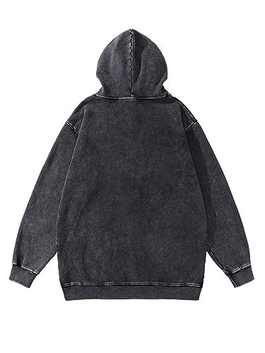 Mens Oversized Hoodie Pullover Unisex Graphic Sweatshirts Hoodies Casual Tunic Vintage Streetwear Aesthetic Top2