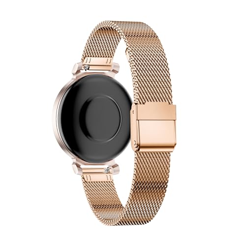 Bracelet Garmin Lily 2 en maille or rose, idéal du bureau aux sorties - 2