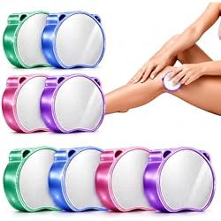 Magic Crystal Hair Eraser, Suitable for Men and Women Painless Exfoliating Crystal Hair Removal Tool, Magic Crystal Hair Remover for Legs and Back of Arms (Pink)
