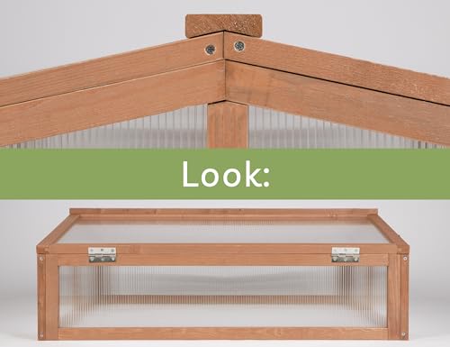 Hochbeet-Abdeckung Needs&Wants Frühbeet Aufsatz klein aus Holz