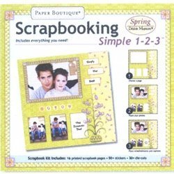 Paperback Scrapbooking, Simple 1,2,3, Spring Book