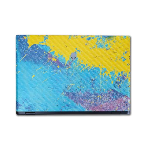 Image of Carbon Fiber Laptop Skin Compatible with Alienware M16 R2 (2024) - Splatter Wall - Premium 3M Vinyl Protective Wrap Decal Cover - Easy to Apply | Crafted in The USA by MightySkins