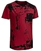 Furpazven Mens T Shirt UK Fashion Print Graphic Tshirt Hip Hop Casual T-Shirts Short Sleeve Tee Tops Shirts Red XXL #4