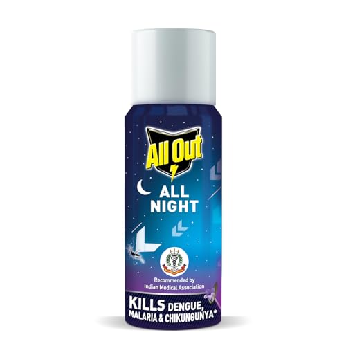Image of All Out All Night Mosquito and Fly Spray (15ml, Blue)