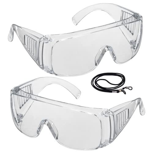 Gafas de Seguridad y Trabajo, Para la Protección De Tus Ojos en el Ámbito Sanitario, Industrial y Agrícola | Gafas de Seguridad Anti vaho Incluye 2 Gafas de Protección Laboral Cover