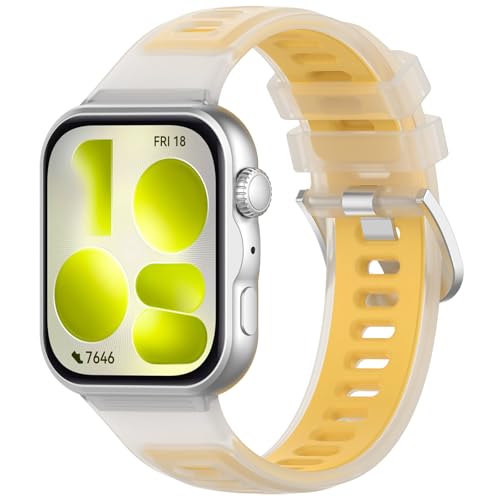 LICHIFIT for HUAWEI Watch Fit 5/Fit 5 Pro/Fit 4/Fit 4 Pro/Fit 3�p�o���h �x���g �ւ��o���h �V���R���� �ʋC�� �ϋv�� �X�|�[�c�o���h �A�N�Z�T���[(�C�G���[)