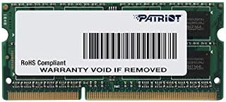 Patriot 1.35V 8GB DDR3 1600MHz PC3-12800 CL11 SODIMM Memory PSD38G1600L2S