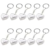 Coshar 10pcs Photo Frame Keychain Double-Sided Metal Frame Keychain, Picture Frame Keyring, Keychain...