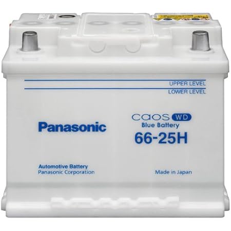 Amazon Panasonic パナソニック 輸入車バッテリー Blue Battery カオス N 66 25h Wd カーバッテリー 車 バイク
