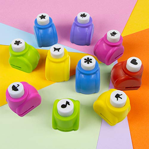 JSY Punch Craft Set, 10 Pack Hole Punch Shapes Hole Punch Shape