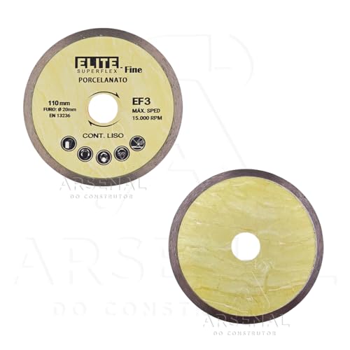 ELITE SUPERFLEX - Disco de Corte Porcelanato Fino 1mm 110x20mm Elite