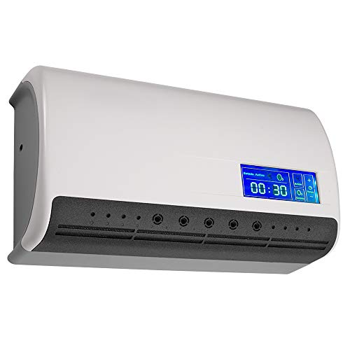 gridinlux Generador de Ozono y Aniones. Ozonizador hogar. Purificador de Aire portatil. Genera aniones. con Pantalla táctil. Accesorios para ozonizar liquidos.