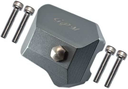 GPM For Traxxas TRX-4 Trail Defender Crawler Upgrade Parts Aluminum Front/Rear Gearbox Cover - 1Pc Set Gray Silver