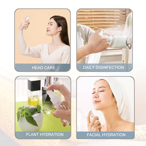 MUUZLL Frascos de spray de 6 peças, frascos de spray cosméticos recarregáveis, pequenos recipientes