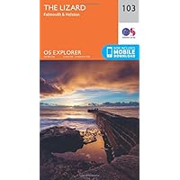 The Lizard Map | Falmouth & Helston | Ordnance Survey | OS Explorer Map 103 | England | Walks | Hiking | Maps | Adventure