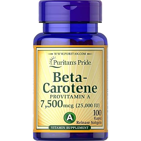 Puritan's Pride Beta Carotene 7,500mcg Cover