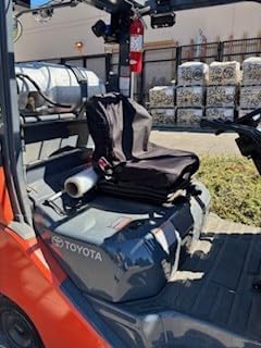 Toyota Forklift Seat Cover - Heavy Duty Waterproof Wing Back Design - Made in USA Industrial Protection