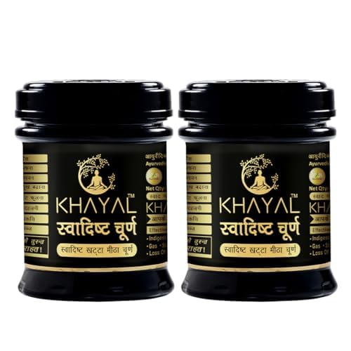 Image of Khayal Swadisht Churan for Digestion - 100gms | Gut Health Powder | Ayurvedic Remedy for Better Digestion, Gas Relief & Bloating Relief | Churan Powder With Natural Ingredients (Pack of 2)