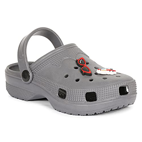 Image of MOZAFIA CHIKU Super Lightweight Cushioned Footbed EVA Sole Pull ON Washable Clogs for Kids