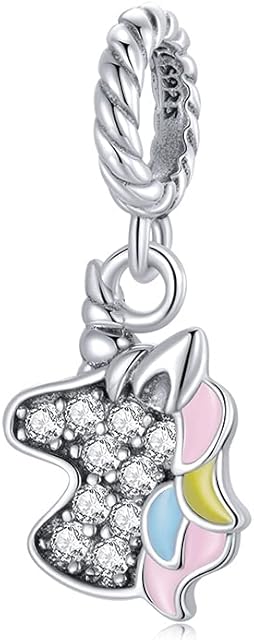 Teleye XNTBX Bracelet Charm Bead Pony DIY Charm 925 Sterling Silver Fits Pandora Bracelet Necklace, European Charms Bracelet (SCX123)