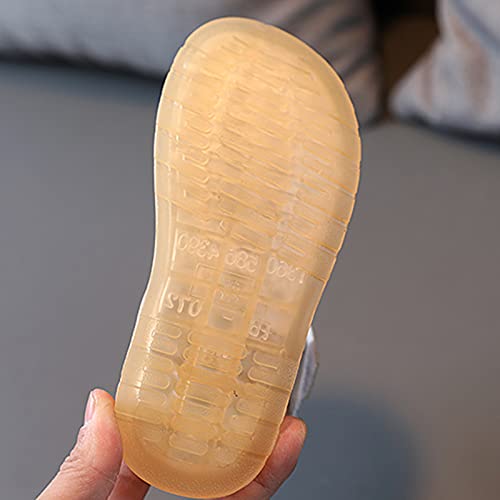 Kids Sandals Girls Summer Girls Toddler Children Flower Soft-Soled Crystal Baby Shoes Sandals Girl's shoes (Silver, 10 Little Kids)3