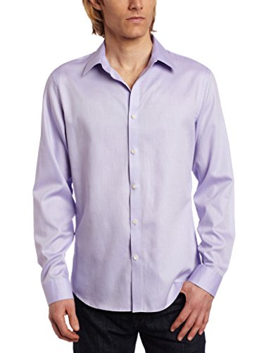 Calvin Klein Sportswear Men's Slim Fit Long Sleeve Chambray Twill Woven