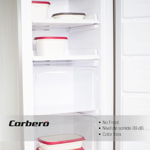 Miniatura 4 de Corberó - Congelador Vertical Ccvh17023nfx No Frost Inverter 204l 171.5 Cm Luz Led 2 Cajones Crisper Alarma Puerta Descongelación Automática 10h Autonomía Inox