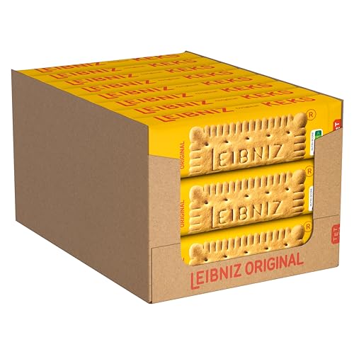 LEIBNIZ Original Butterkeks, 24er Pack, die Nr 1 unter den Butterkeksen, knusprige Kekse in Großpackung als Vorrat oder zum Verkauf (24 x 200 g)
