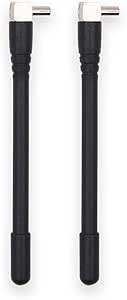 Vecys 2er Set 4G LTE Antennen - Mini Whip Antennen Mit TS9 Stecker Für Mifi Router & USB Modems