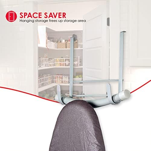 Home Basics Sunbeam Over The Door Ironing Board Holder [Kitchen], White
