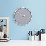 La Crosse Technology 12-Inch Everly Silent Analog Gray Quartz Wall Clock - 404-3831-INT