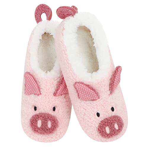 Image of Snoozies Barnyard Animal Slipper Socks for Women