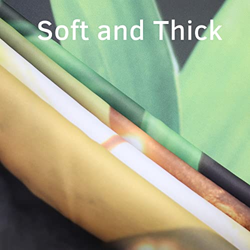 Renaiss Green Curtains For Window 53X63Inch Set Of 2 Panels Zen Stone Bamboo Flowers And Candle Spa Theme Meditation Blackout Window Curtain Drop Drapes For Bedroom Living Room #TOP3