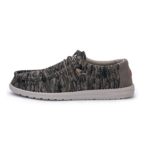 Hey Dude Men's Wally Sox Woodland Camo Size 11 | Men’s Shoes | Men's Lace Up Loafers | Comfortable & Light-Weight #TOP2
