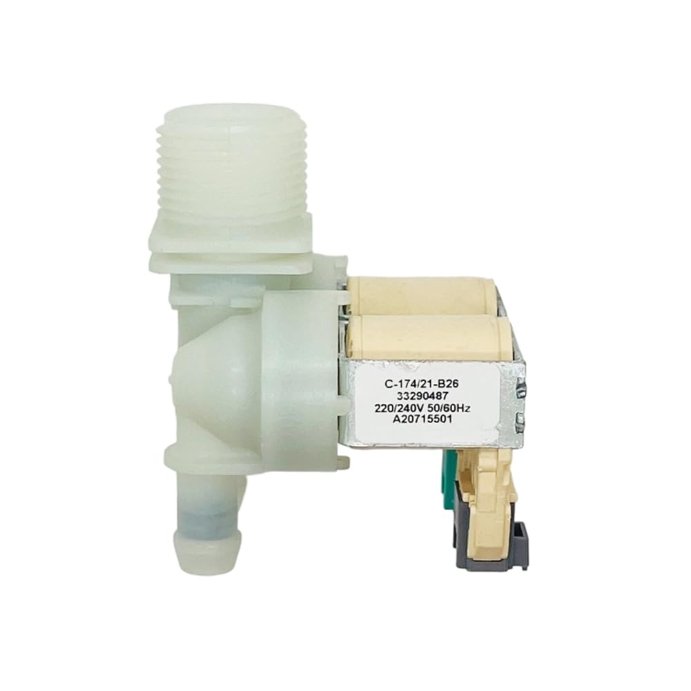 Aundhegrtt Water Inlet Solenoid Valve Replacement for Drum Washing Machine Inlet Valve A20715501 Universal Washer Parts