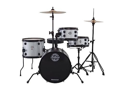 Ludwig Questlove Pocket Kit 4-piece Complete Drum Set Silver Sparkle Finish