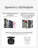 Belkin magnetyczna bezprzewodowa podkładka ładująca 15 W z podstawką – zgodna z MagSafe ładowarka Qi2 do urządzeń iPhone serii 16, Samsung Galaxy serii S25, AirPods zasilacz w zestawie – czarna