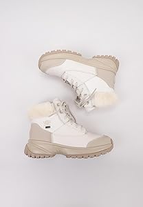 UGG Yose Fluff V2, Stivali da Neve Donna, Bianco (White Pine), 36